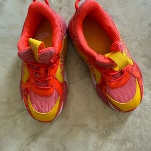 Puma Kids Sneakers in Pink, Orange, and Yellow
